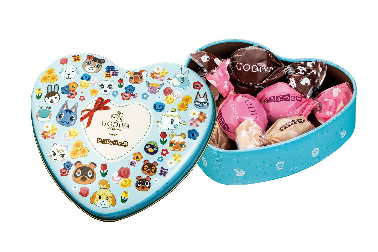Godiva連動《動物森友會》《皮克敏》推情人節巧克力