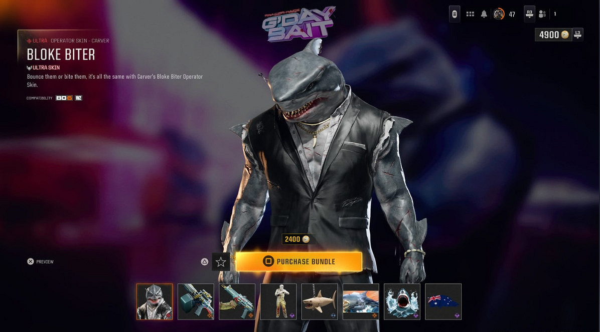 《決勝時刻》系列推出全新鯊魚外觀套裝 引玩家熱議