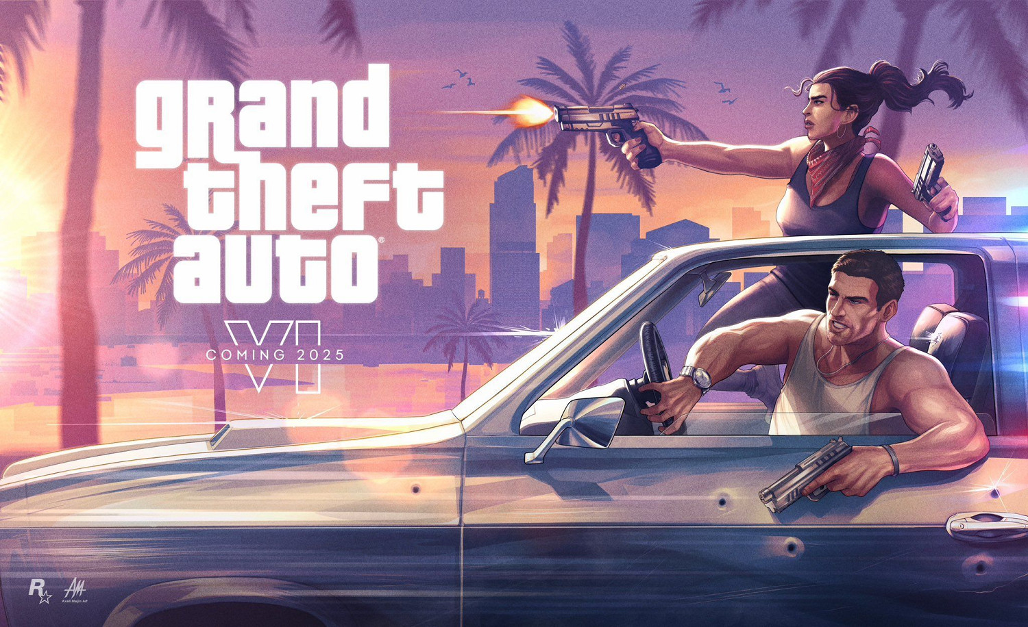 《GTA6》全新海報泄露?作者回應：是我畫的 多謝分享
