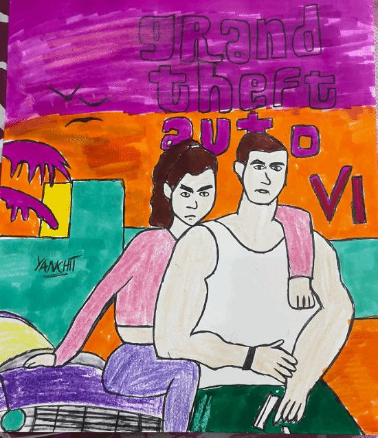 《GTA6》全新海報泄露?作者回應：是我畫的 多謝分享