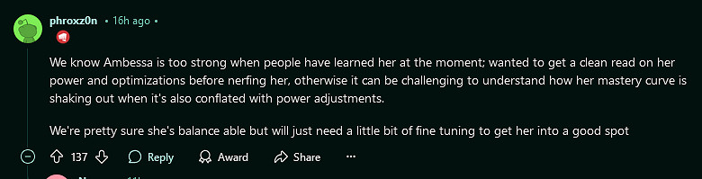 拳頭設計師:《LOL》新英雄安蓓薩確實很強 還在觀察 拳頭設計師:《LOL》新英雄安蓓薩確實很強 還在觀察