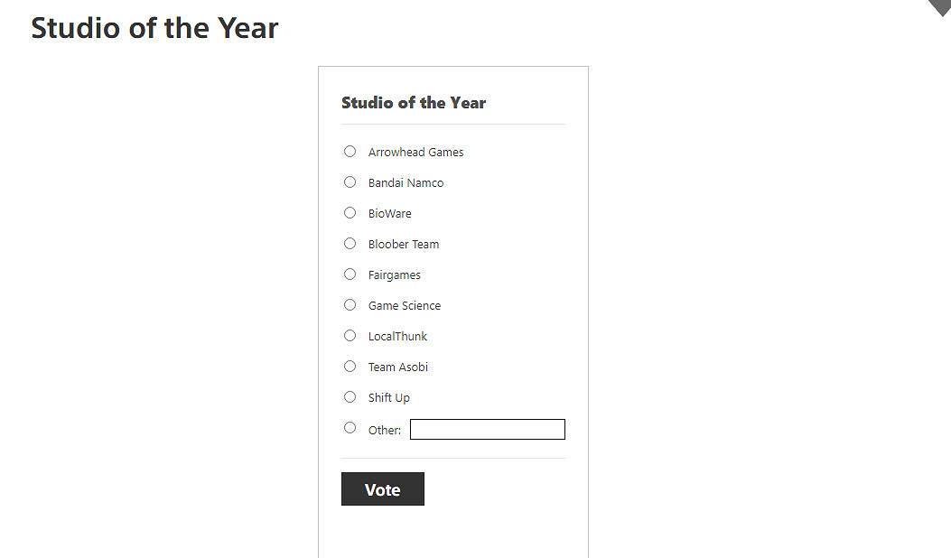 索尼PS發起年度最佳遊戲投票：《黑神話》獲兩項提名