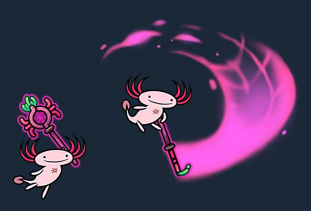 可愛風類銀河惡魔城冒險動作遊戲《蠑螈薩滿》現已上線Steam平台