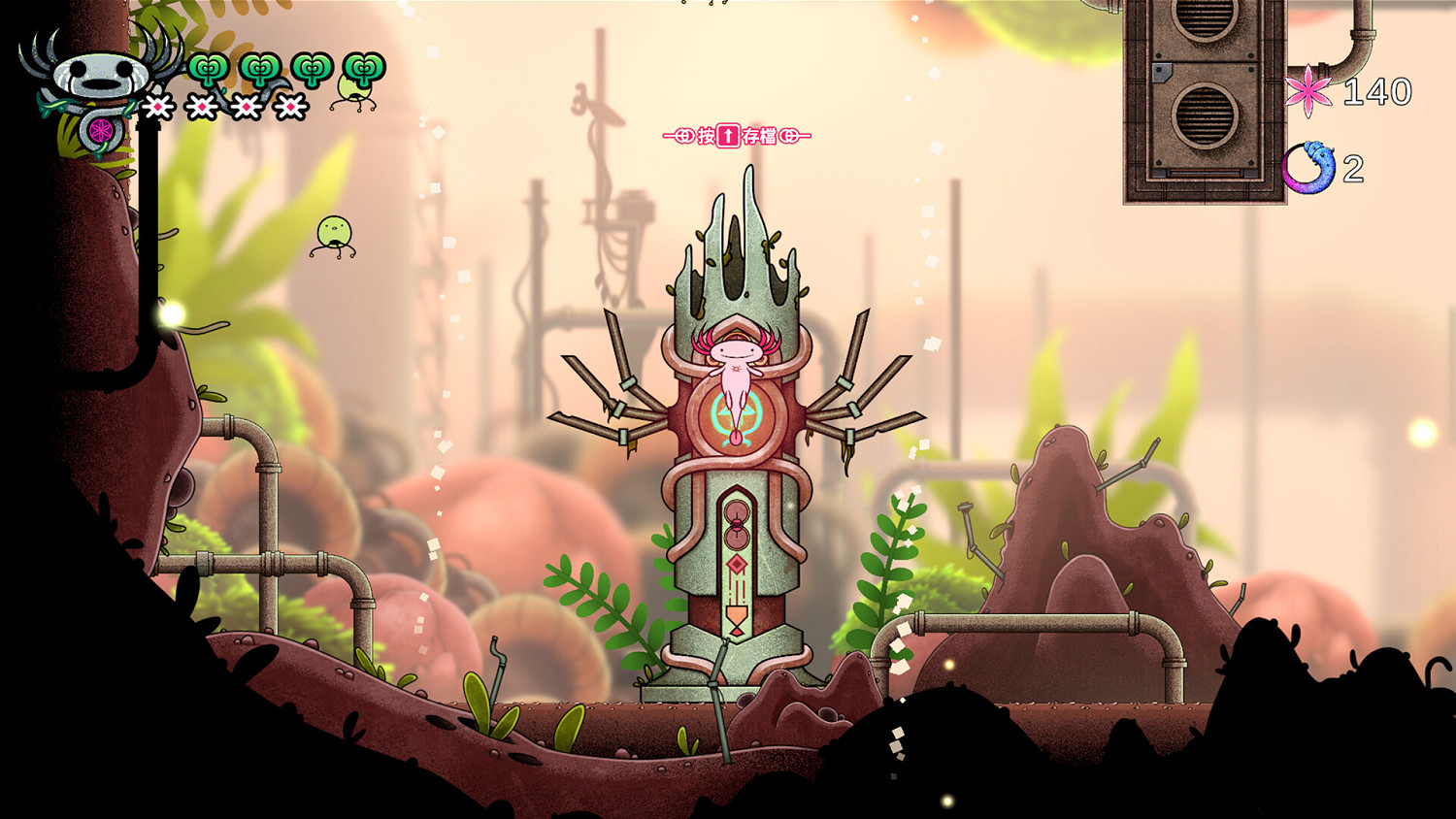 可愛風類銀河惡魔城冒險動作遊戲《蠑螈薩滿》現已上線Steam平台