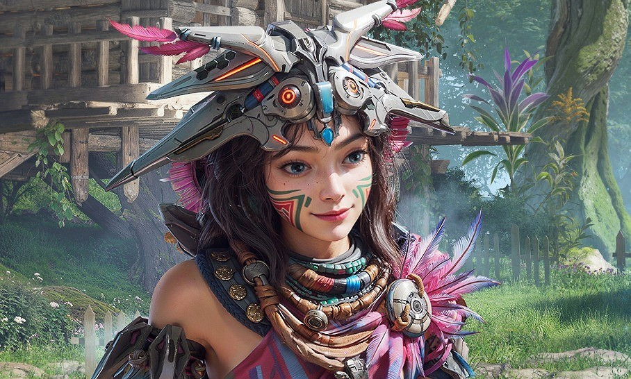 《荒野起源》對比《地平線》女角色：還是騰訊版好看