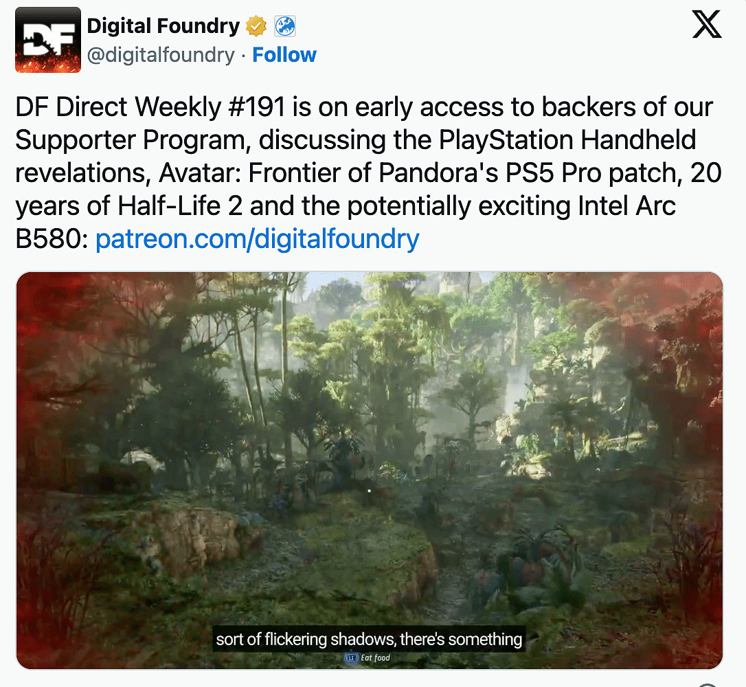 數毛社評《阿凡達》PS5 Pro：表現很差 或與PSSR有關