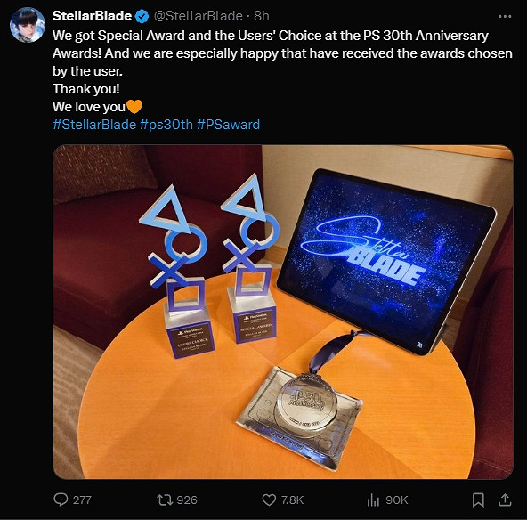 《劍星》斬獲兩項PS30周年大獎!獲使用者選擇獎最高興 《劍星》斬獲兩項PS30周年大獎!獲使用者選擇獎最高興