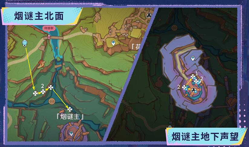 《原神》微光角菌分布圖 《原神》微光角菌分布圖