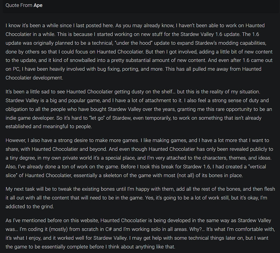 Ape分享《鬧鬼巧克力工房》的新截圖:會持續開發的! Ape分享《鬧鬼巧克力工房》的新截圖:會持續開發的!