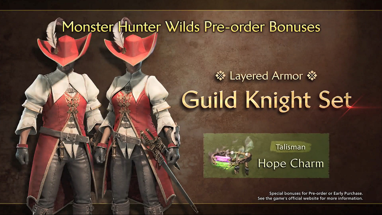 《魔物獵人：荒野》預購特典“工會騎士”展示公開！
