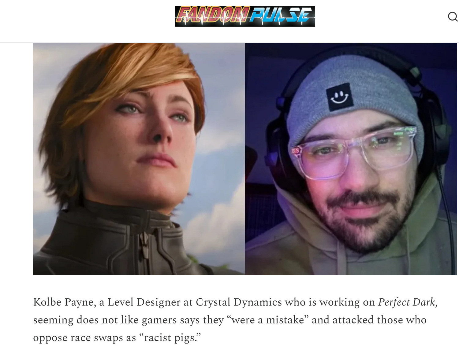 《完美黑暗》開發者攻擊玩家 稱玩家是種族歧視的豬 《完美黑暗》開發者攻擊玩家 稱玩家是種族歧視的豬