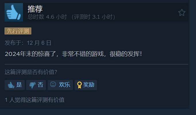 《古老之圈》Steam特別好評:2024年末的驚喜之作! 《古老之圈》Steam特別好評:2024年末的驚喜之作!