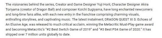 日系角色扮演遊戲《勇者鬥惡龍11》全球銷量破700萬! 日系角色扮演遊戲《勇者鬥惡龍11》全球銷量破700萬!