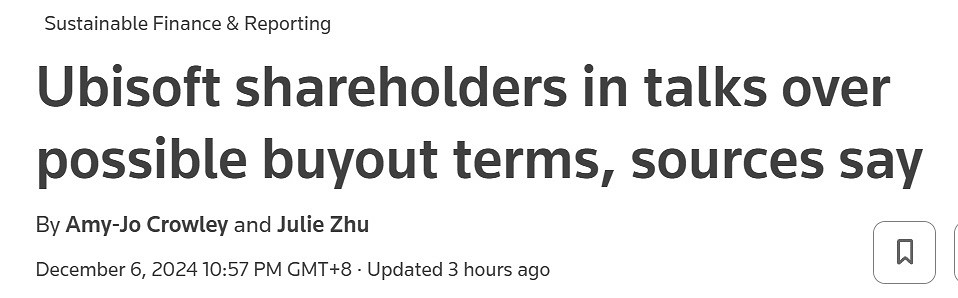 育碧正在和騰訊等股東談收購條件 雙方條件有衝突 育碧正在和騰訊等股東談收購條件 雙方條件有衝突