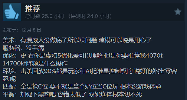 《漫威爭鋒》Steam多半好評：挺好玩的 漫威粉狂喜！