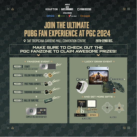 PUBG PGC2024全球總決賽火熱開賽，PCL賽區6支戰隊強勢出征！