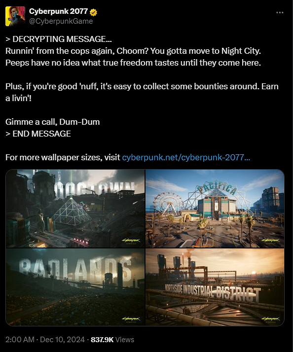 每一幀都是滿滿科技感:《電馭叛客》最新壁紙出爐! 每一幀都是滿滿科技感:《電馭叛客》最新壁紙出爐!