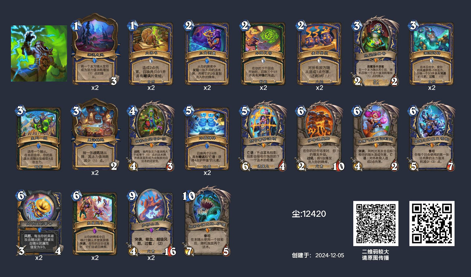 爐石戰記英雄亂鬥角鬥場12勝卡組一覽