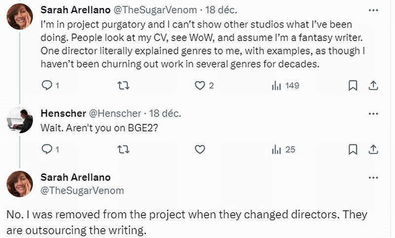 育碧前首席編劇稱《神鬼冒險2》編劇工作被外包