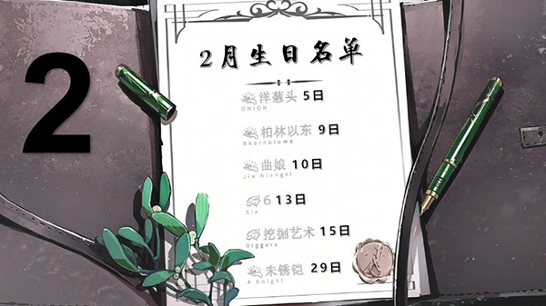 重返未來1999全角色生日一覽 重返未來1999全角色生日一覽