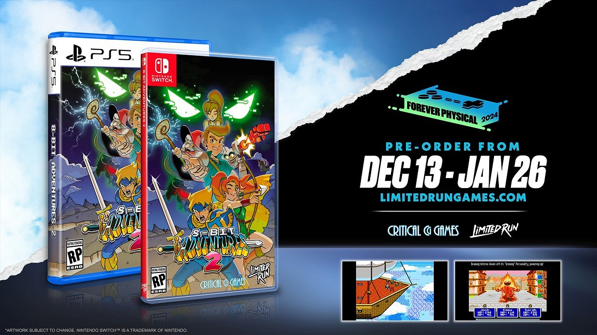 《8比特冒險2》將推出NS實體通常版!特別版暫無計劃 《8比特冒險2》將推出NS實體通常版!特別版暫無計劃