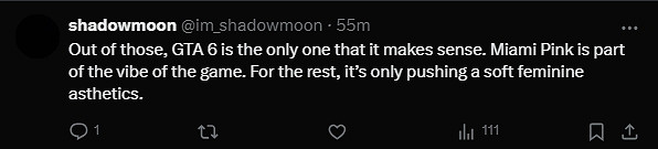 GTA6難道也是DEI遊戲一員?配色與跨性別旗幾乎一致! GTA6難道也是DEI遊戲一員?配色與跨性別旗幾乎一致!