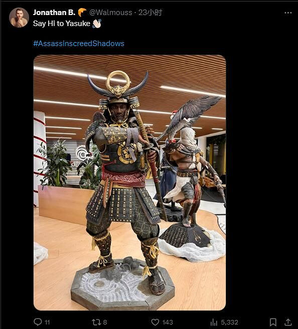 《刺客教條:影》男主彌助雕像曝光 眼神堅毅充滿殺氣 《刺客教條:影》男主彌助雕像曝光 眼神堅毅充滿殺氣