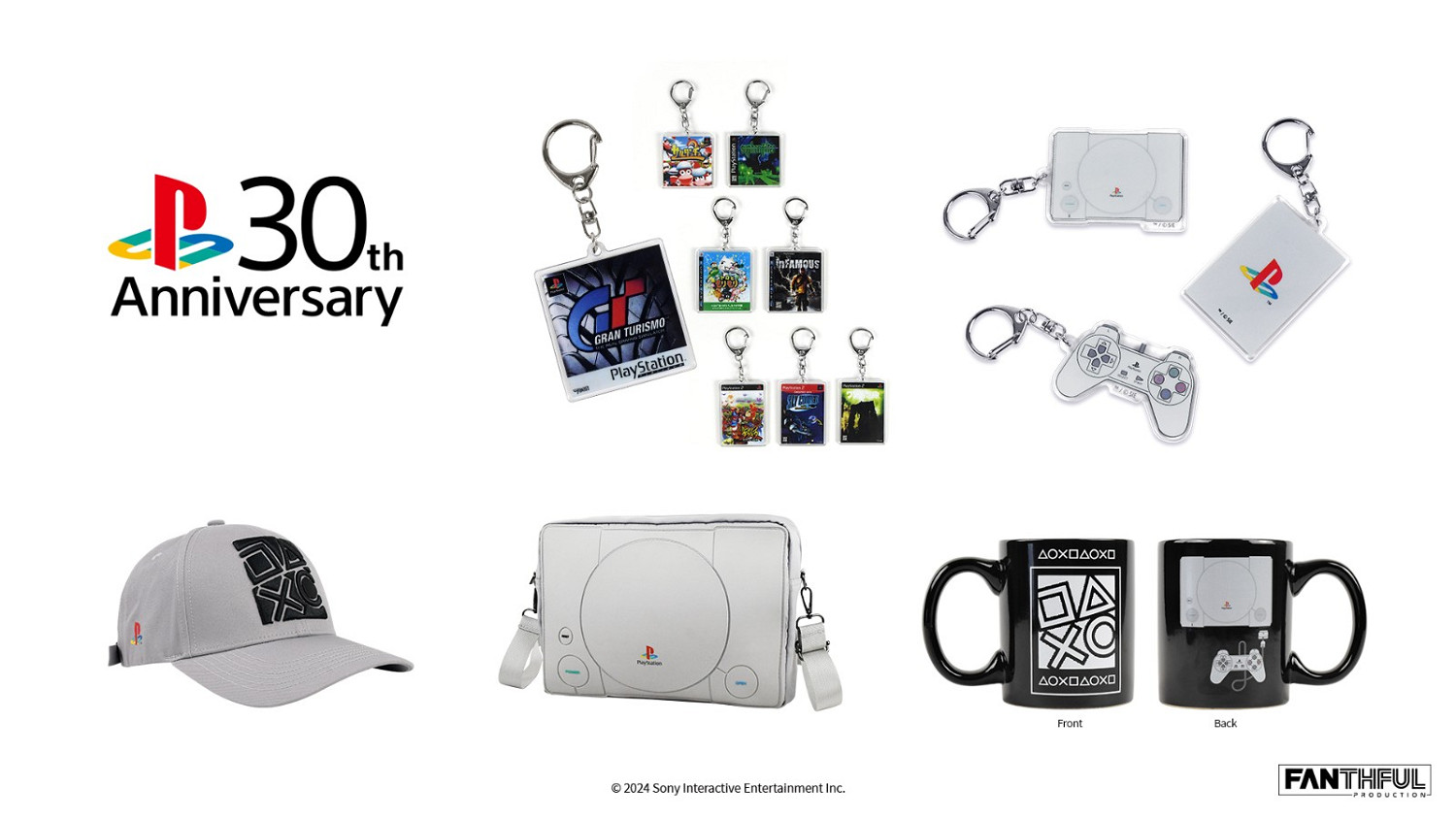 FANTHFUL出品 PlayStation 30周年官方正版授權系列周邊 FANTHFUL出品 PlayStation 30周年官方正版授權系列周邊