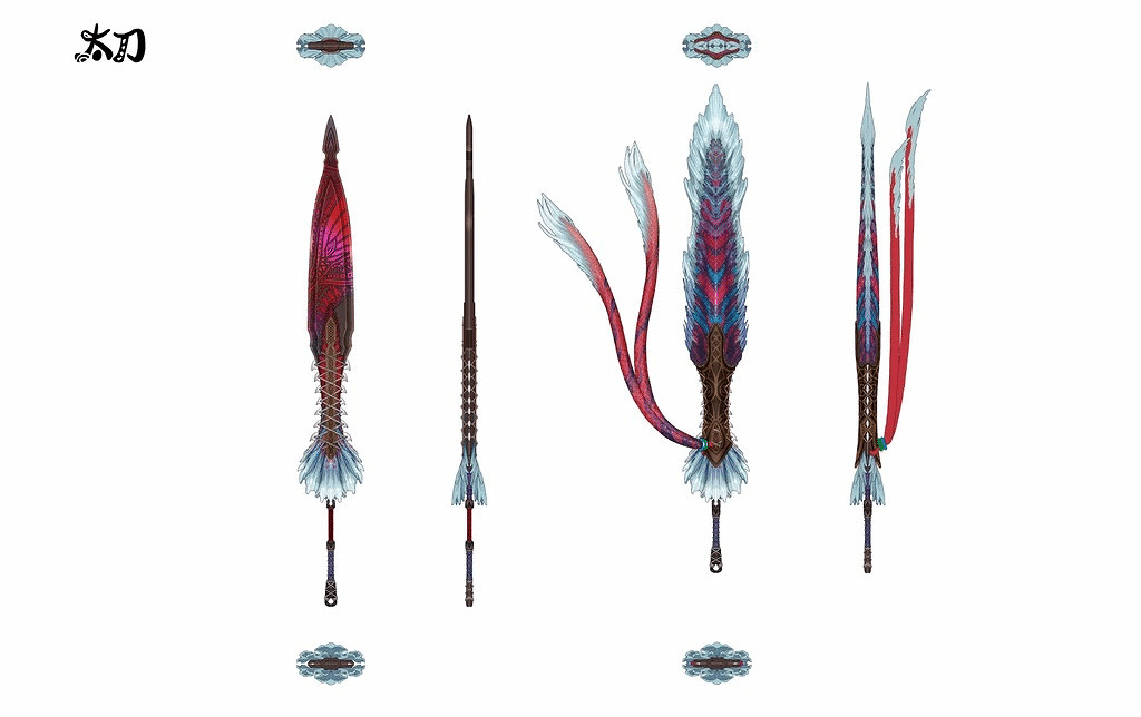 《魔物獵人：荒野》&quot;波衣龍&quot;武器原畫：風格獨特華麗!