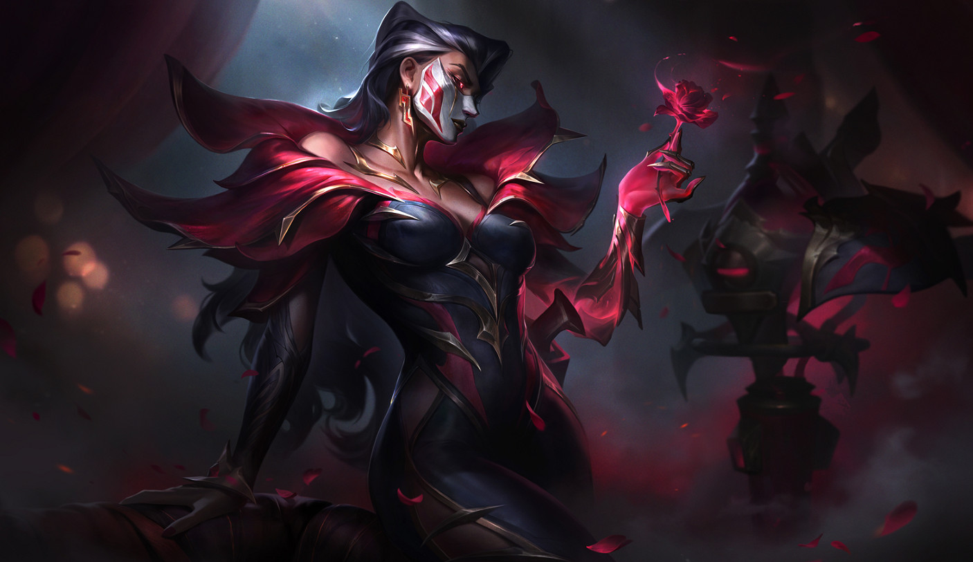 《英雄聯盟》黑色玫瑰假面系列皮膚原畫一覽 《英雄聯盟》黑色玫瑰假面系列皮膚原畫一覽