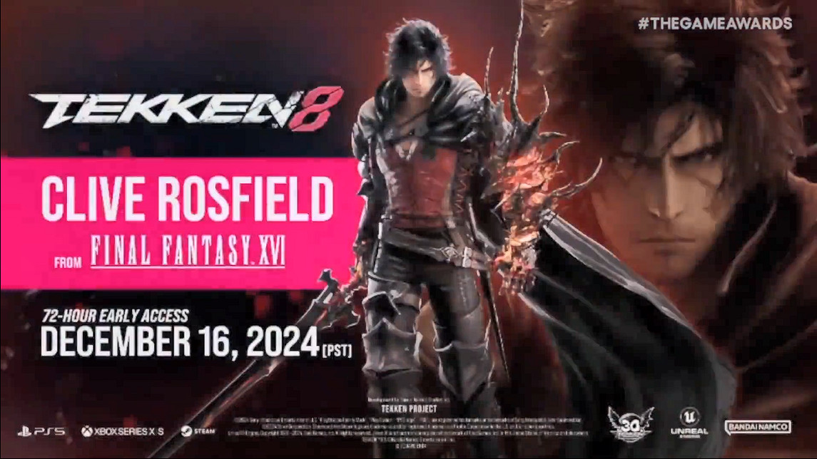 TGA24：《鐵拳8》連動《最終幻想16》！克萊夫參戰