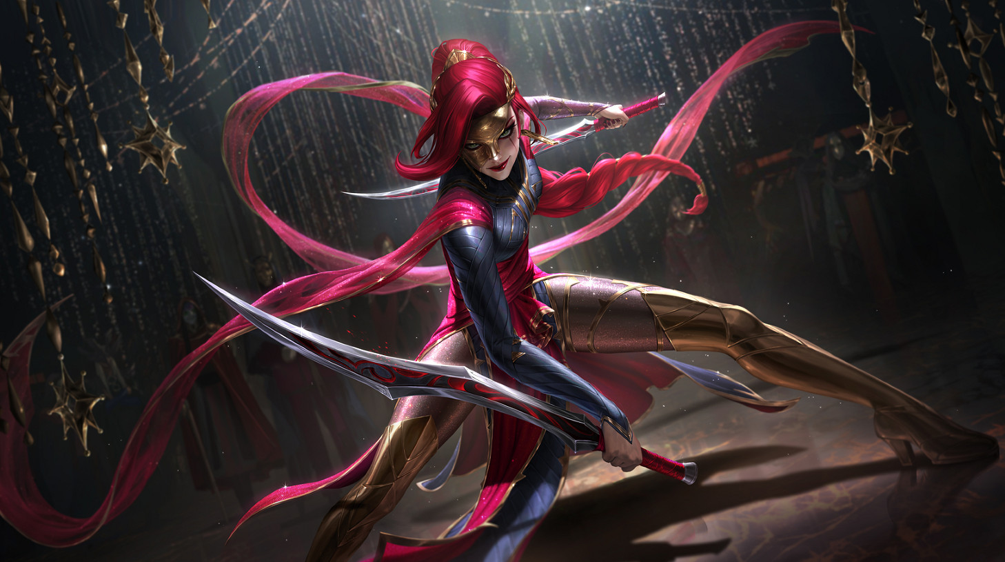 《英雄聯盟》黑色玫瑰假面系列皮膚原畫一覽 《英雄聯盟》黑色玫瑰假面系列皮膚原畫一覽