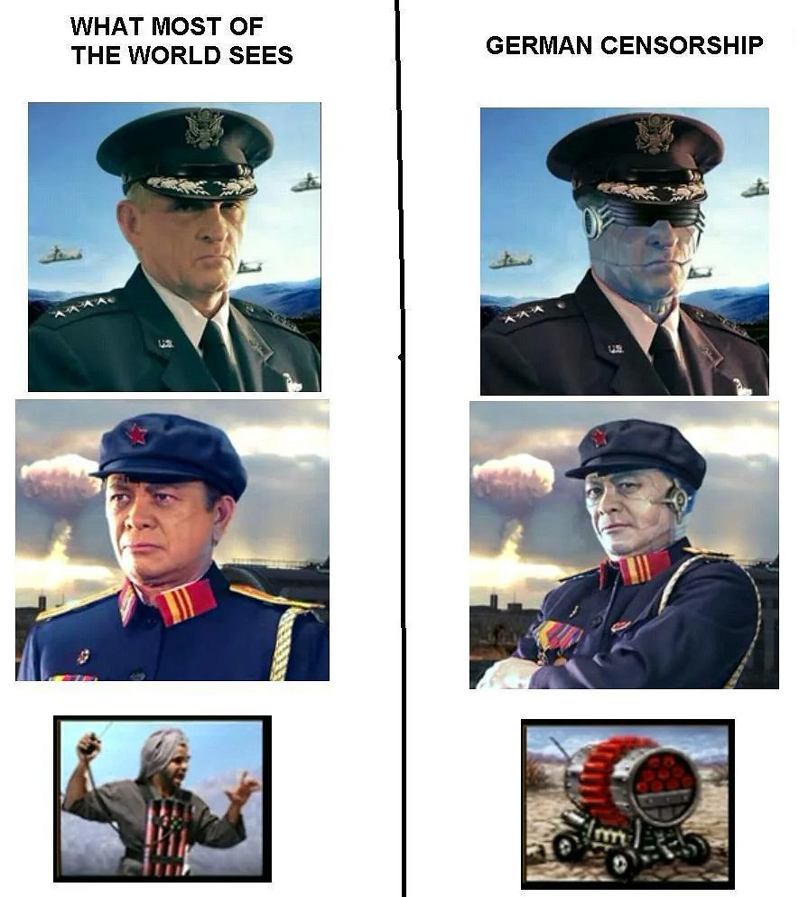 《命令與征服：將軍》受到德區管製:真人變成機器人！