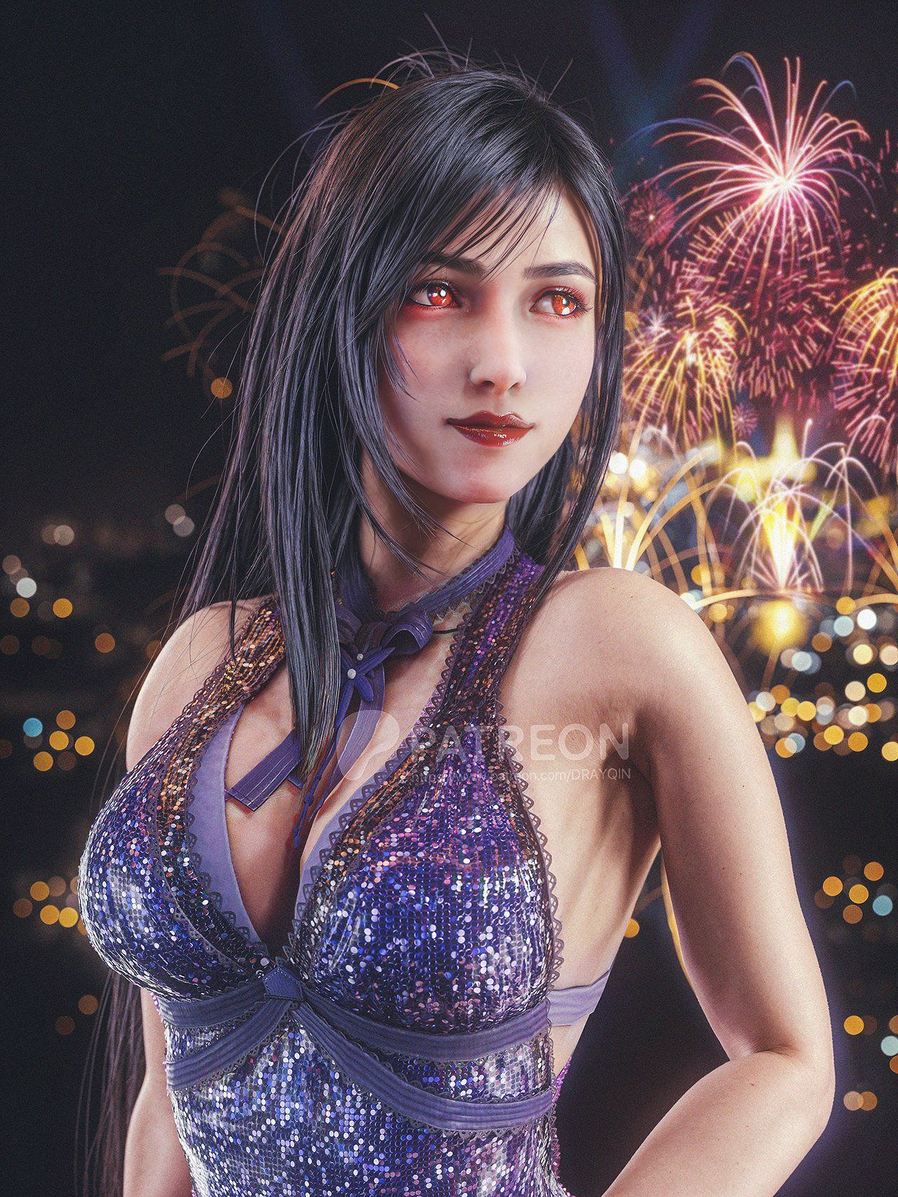 博主分享《最終幻想7》3D渲染美圖:蒂法美豔動人! 博主分享《最終幻想7》3D渲染美圖:蒂法美豔動人!