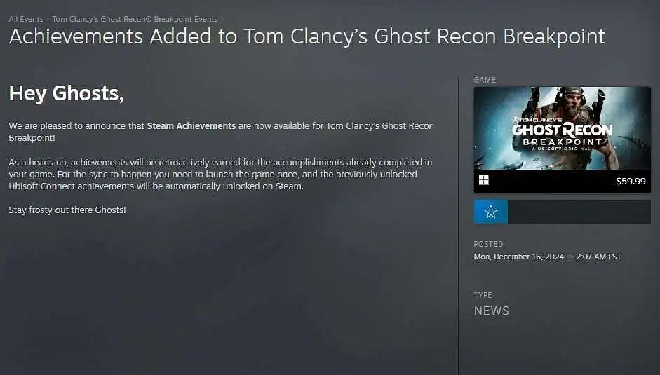 育碧多款遊戲解鎖Steam成就!已獲成就啟動就解鎖 育碧多款遊戲解鎖Steam成就!已獲成就啟動就解鎖