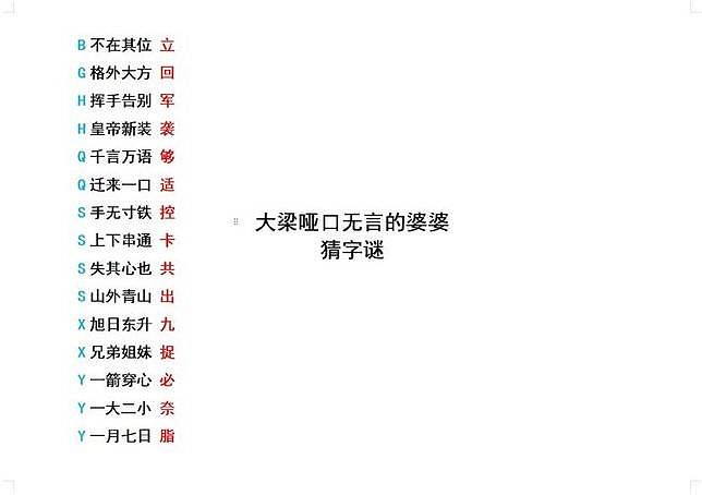 《大俠立誌傳》對對子答案介紹