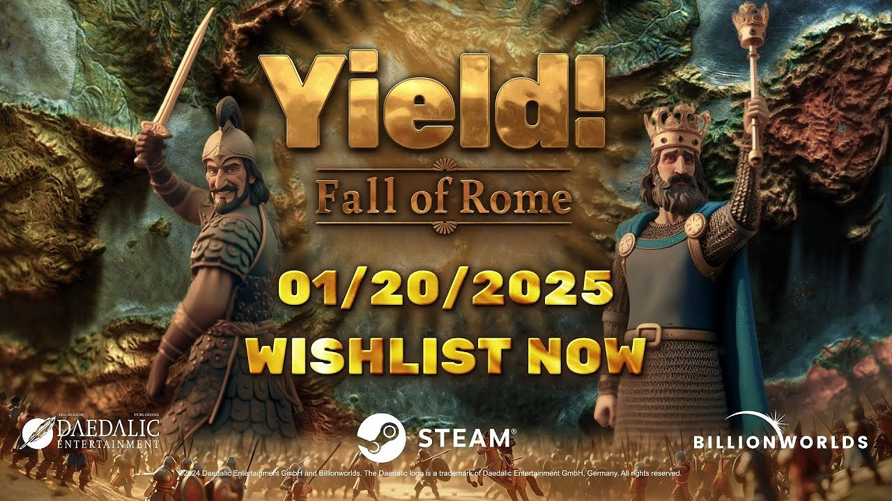 4X回合制策略遊戲《羅馬隕落》將於2025年1月21日推出搶先體驗版