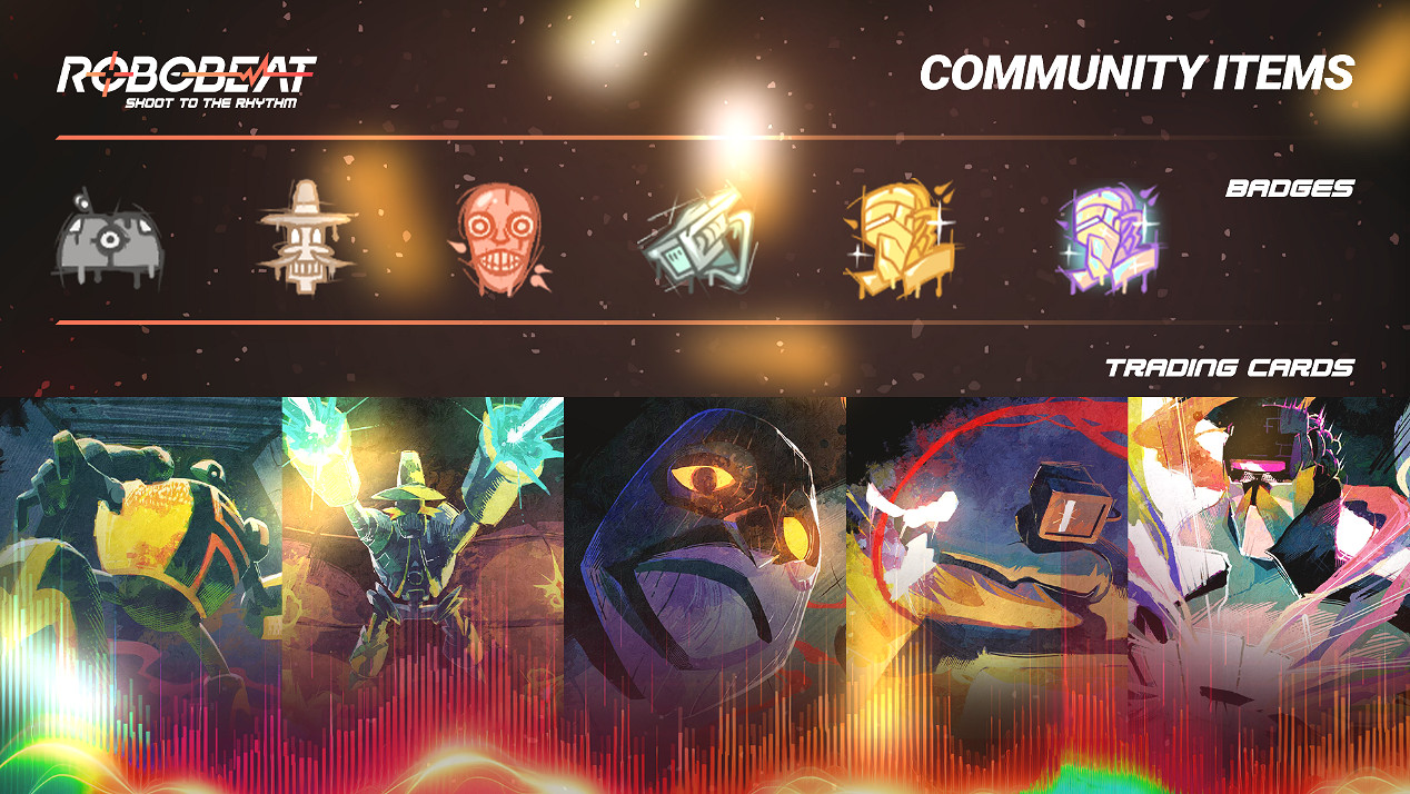 好評如潮音遊肉鴿FPS《ROBOBEAT》全新更新上線：新武器、功能與集換卡片來襲！