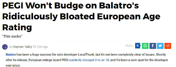 《小醜牌》作者喊冤 被歐盟認定為18+遊戲無法更改 《小醜牌》作者喊冤 被歐盟認定為18+遊戲無法更改