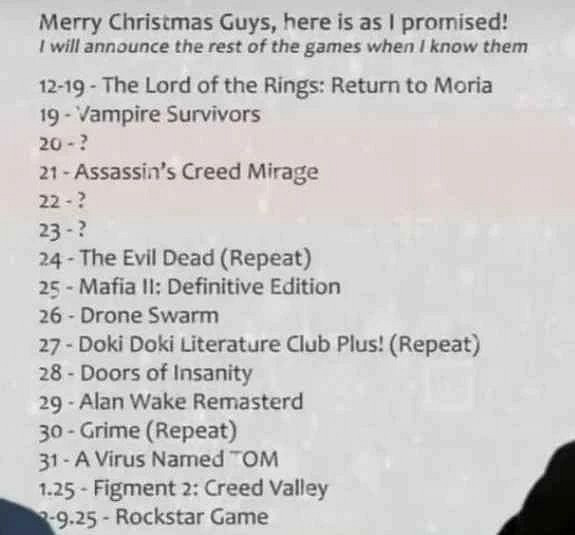 Epic喜加16名單爆料:AC幻景、心靈殺手以及R星遊戲! Epic喜加16名單爆料:AC幻景、心靈殺手以及R星遊戲!