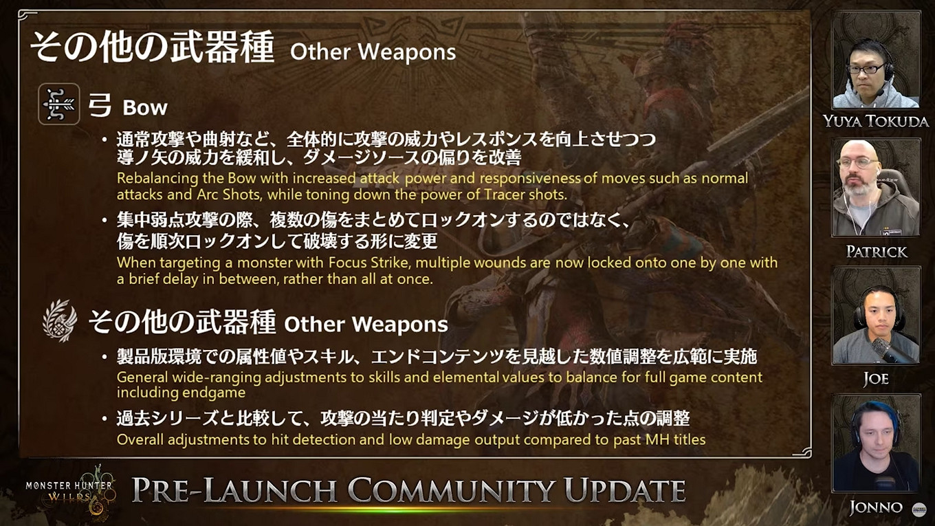 《魔物獵人荒野》更新直播逐句分析！片手不再是人下人