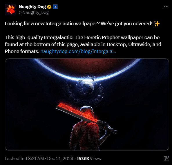 頑皮狗公布新作《異端先知》4K壁紙:光頭女主太亮眼! 頑皮狗公布新作《異端先知》4K壁紙:光頭女主太亮眼!