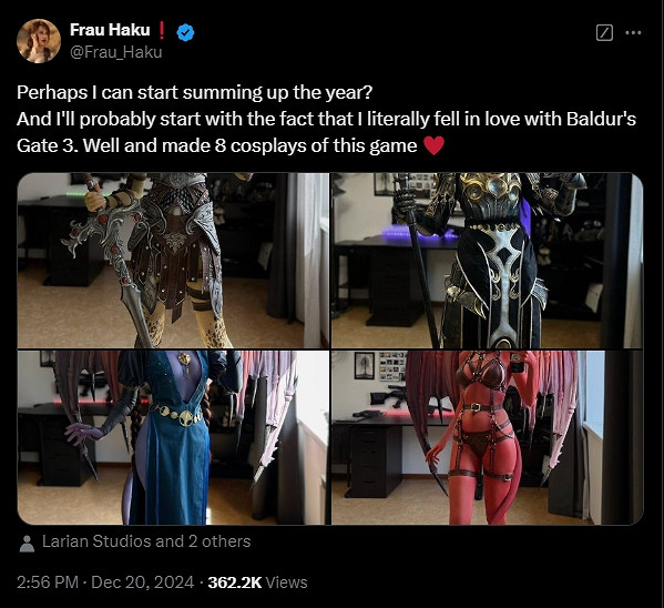 美女Coser完美腰臀比 超絕還原《博德3》人物角色! 美女Coser完美腰臀比 超絕還原《博德3》人物角色!