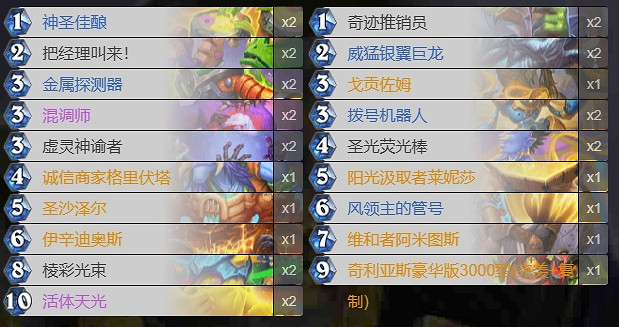 爐石戰記爆發萊妮莎騎卡組推薦 爐石戰記爆發萊妮莎騎卡組推薦