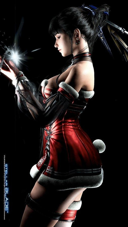 《劍星》拍照模式：蕾絲衣+聖誕服裝讓角色的身材更加完美