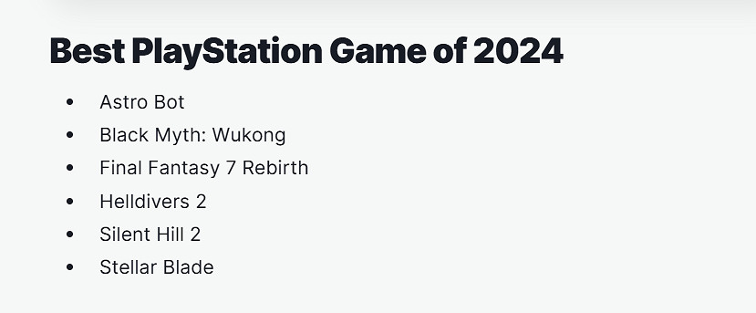 IGN年度最佳PlayStation遊戲公布:《宇宙機器人》奪獎