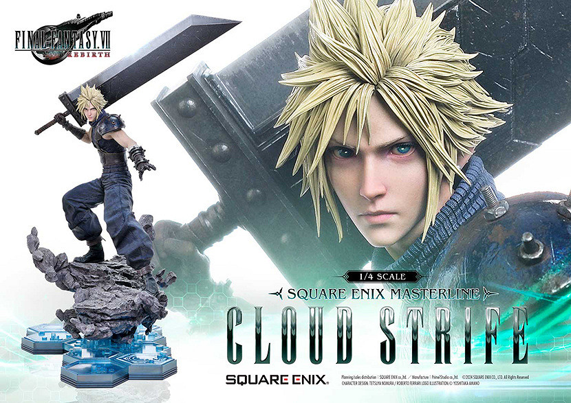 《FF7重生》克勞德 薩菲羅斯1/4雕像預定開啟! 《FF7重生》克勞德 薩菲羅斯1/4雕像預定開啟!