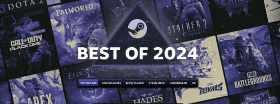 Steam年度最暢銷遊戲公布:黑神話、幻獸帕魯上榜! Steam年度最暢銷遊戲公布:黑神話、幻獸帕魯上榜!