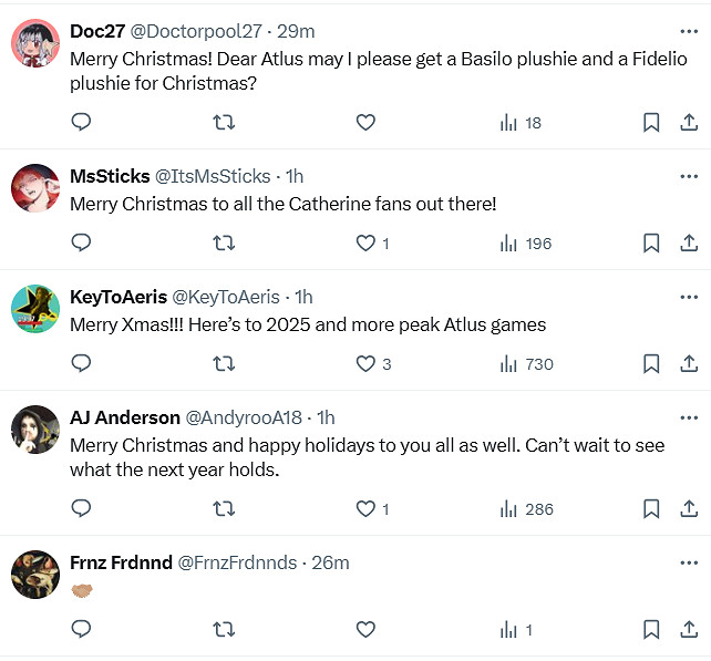 ATLUS分享《暗喻幻想》聖誕賀圖:加莉卡俏皮可愛! ATLUS分享《暗喻幻想》聖誕賀圖:加莉卡俏皮可愛!