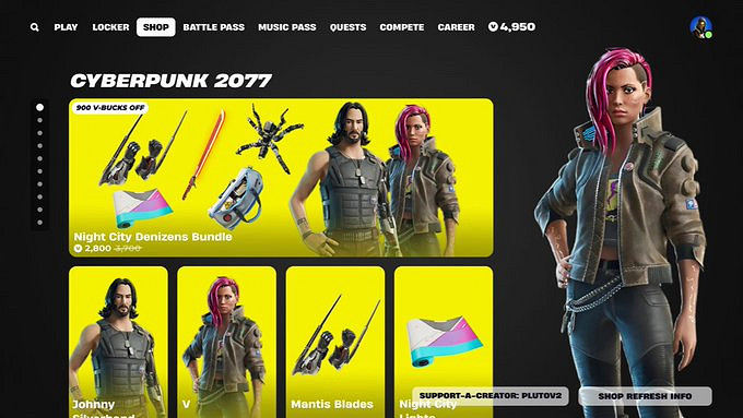 2077和堡壘之夜合作只有女V？設計師:男性已經有強尼了